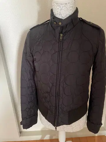 퀼팅 숏 자켓 블랙