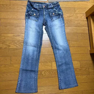 BIG JOHN 플레어 데님 팬츠 라이트 블루