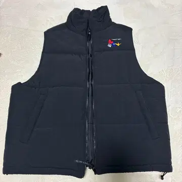 MARK GONZALES 블랙 다운 베스트 L 사이즈