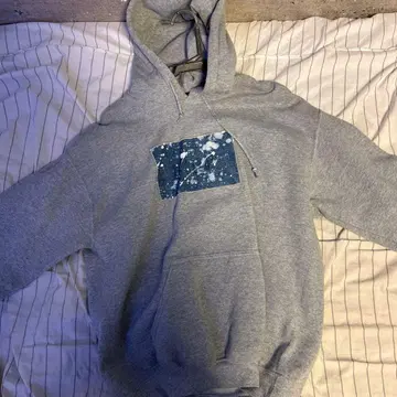 APPLEBUM 그레이 후드 부착 후드티