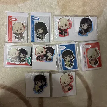 리코리스 리코일 미니 스탠드, 아크릴 키링 세트