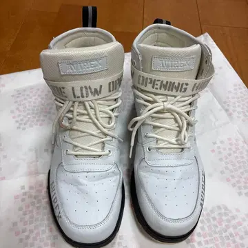 AVIREX 오프닝 할로우 하이컷 스니커즈