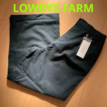 택 포함 새상품 LOWRYS FARM 다크 그린 플레어 팬츠 L 사이즈