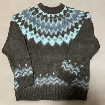 SHIPS 크루넥 모헤어 스웨터 브라운