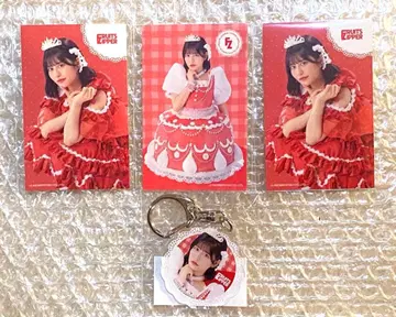 츠키아시 아마네 스키 복권 스티커 아크링 키링