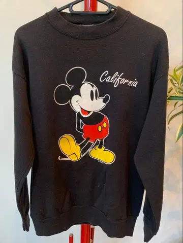 90's USA제 미키마우스 맨투맨 Velva Sheen