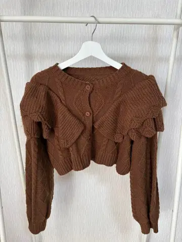 lawgy 니트 가디건 브라운