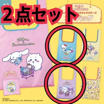 치이카와 x 산리오 캐릭터즈 에코백 가챠 키티 쿠로미 새상품
