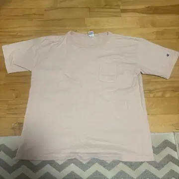 Champion T1011 핑크 T셔츠 X-LARGE