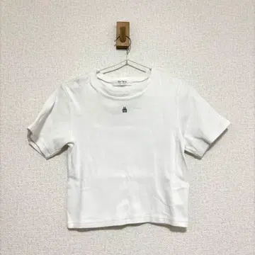 Her lip to 화이트 반팔 T셔츠 M 원포인트 로고 코지마 요나