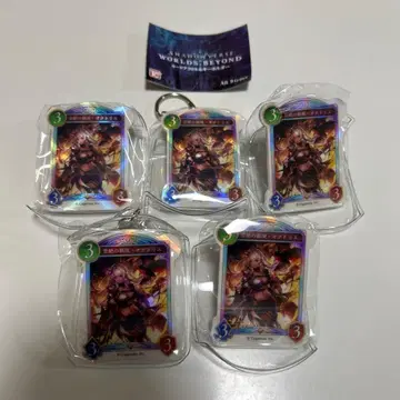 섀도우버스 WB 카드 아크릴 키링 옥토리스 5종 세트