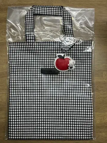 파미리아 토트백 깅엄 체크 택 포함 새상품