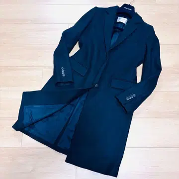 맥피 체스터 코트 캐시미어 고급 소재 블랙 38 M 사이즈 상당