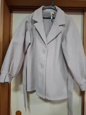 GRL 라이트 그레이 피 코트