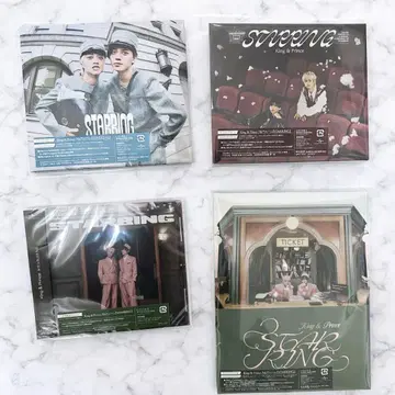 King & Prince STARRING 미개봉 4형태 CD&특전 세트
