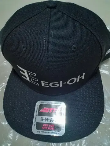 EGI-OH 블랙 스냅백 캡 2개 세트