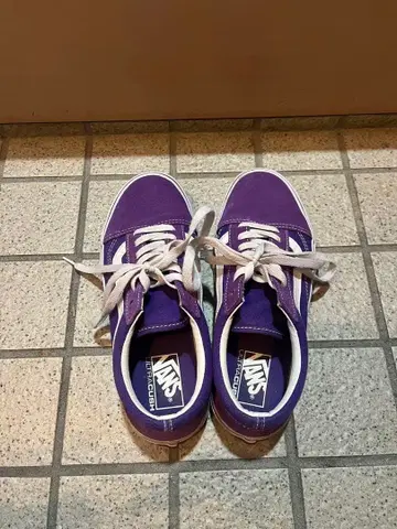 Vans 보라색 스웨이드 로우컷 스니커즈