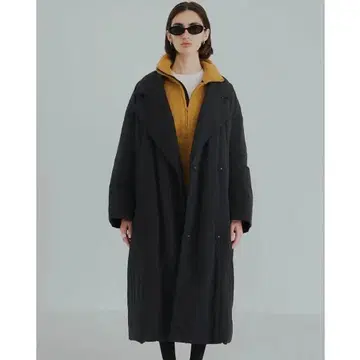 CLANE 컬러 다운 체스터 코트 블랙 2