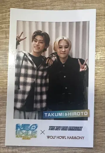 NEO EXILE B상 폴라로이드풍 포토 카드 TAKUMI&HIROTO
