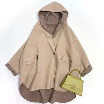 SHIPS any 쉽스에니 리버 후데트 미디 코트 베이지모