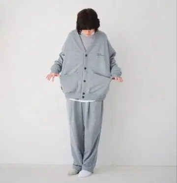 S.F.C TECH SWEAT CARDIGAN&PANTS GREY M