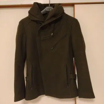 [ 캐서린 햄넷 ] 올리브 컬러 후디 자켓