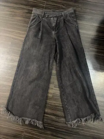 seyto 배기 플레어 데님 하카마 팬츠