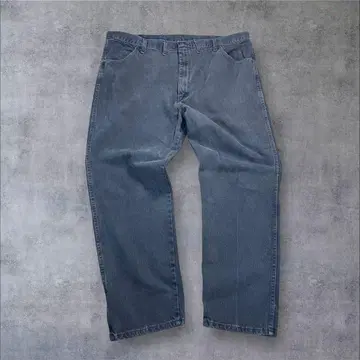 00s 멕시코제 44 x 30 RUSTLER 블랙 청바지