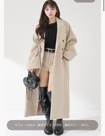 Darich 새상품 더블 롱 체스터 코트 [ F ]