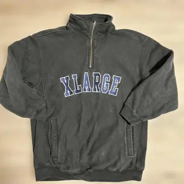 챔피언 XLARGE 하프 지퍼 맨투맨 L 블랙