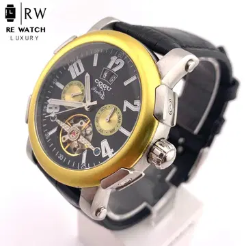 7-5057 COGU ITALY 자동 감기 손목시계 크로노그래프