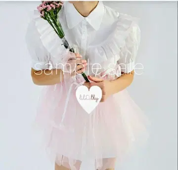 lilLilly 튤 레이어드 미니 드레스