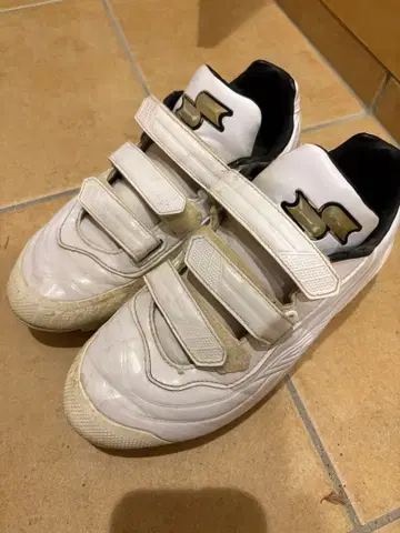 소년 야구 스파이크 화이트