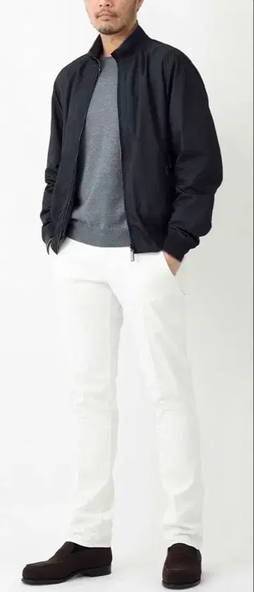 일본 정품 MooRER AXTEN 액스텐 블루종 무레르 카를로스