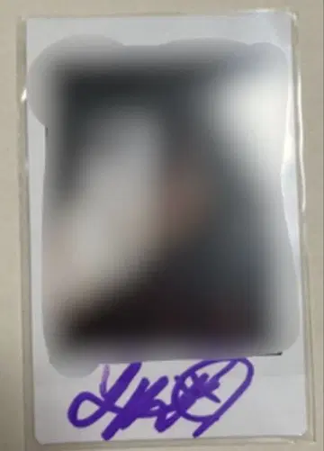 유야미 YUMA 친필 사인 폴라로이드