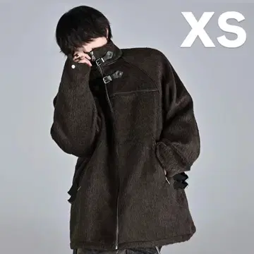 ADRER 베어 파이핑 샤기 블루종