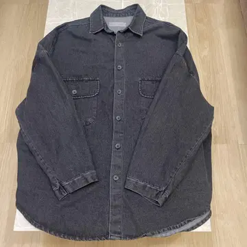 FARMER'S MARKET 다크 그레이 셔츠 데님 XXL 겉옷