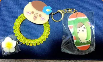 치이카와 (먼작귀) 시사 기념품 가게 코일 머리끈 비치 샌들 키링