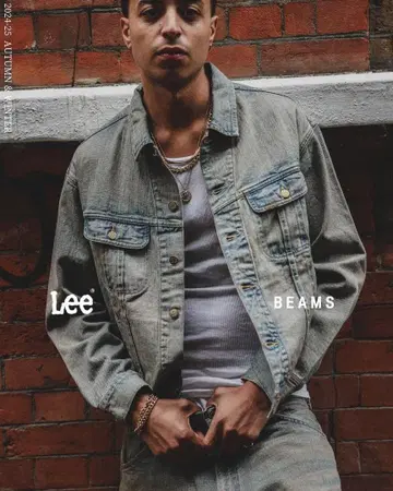 BEAMS x Lee RIDERS 별주 데님 자켓
