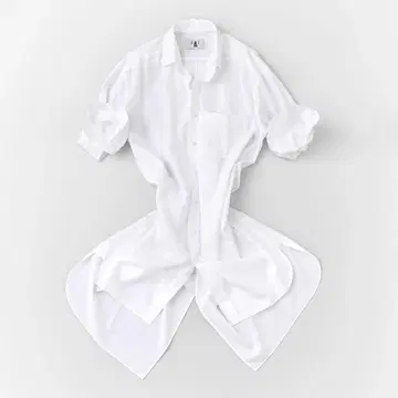 HAS ARTS&SCIENCE x byH. 내로우 슬리브 와이드 롱 셔츠