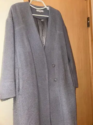 MOUSSY 그레이 롱 코트 벨트 포함