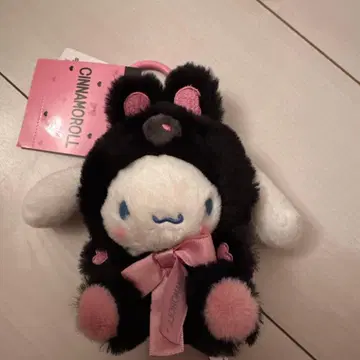 산리오 키티 마스코트 홀더 새까만 동물들 시나모롤