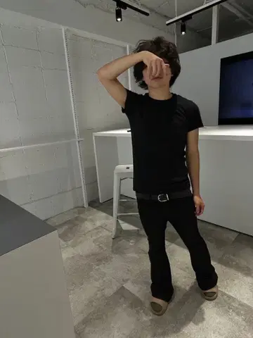 Brrrsos 착용 유사 플레어 데님