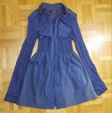 Forever21 네이비 셔츠 원피스 긴팔