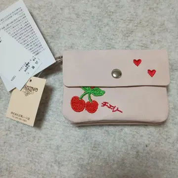 치카자와 레이스 미니 파우치 체리 치카자와 chikazawa