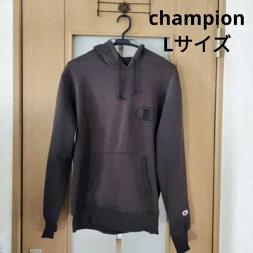 챔피온 블랙 후드티 L