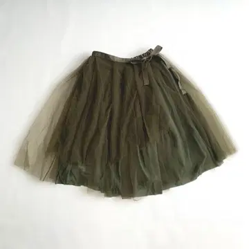 [ 미사용 새상품 ] 질 바이 질 스튜어트 샤샤 스커트 카키 F