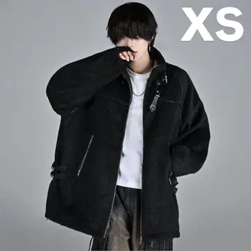 ADRER 베어 파이핑 샤기 블루종