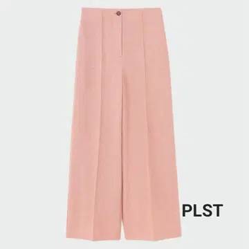 택 포함 새상품 PLST/플라스테/울 트위드 와이드 팬츠 M