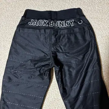 JACK BUNNY 블랙 골프 팬츠 충전솜 속기모